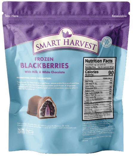 Frozen Chocolate-Dipped Blackberries